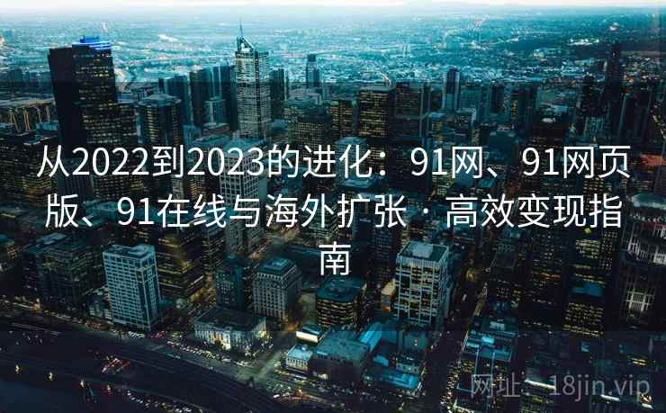 从2022到2023的进化：91网、91网页版、91在线与海外扩张 · 高效变现指南