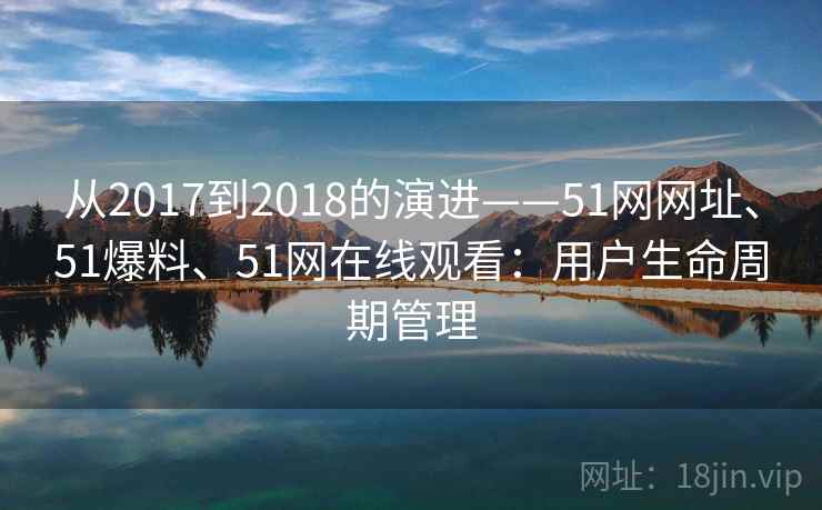 从2017到2018的演进——51网网址、51爆料、51网在线观看：用户生命周期管理