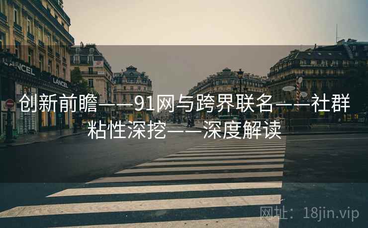 创新前瞻——91网与跨界联名——社群粘性深挖——深度解读 创新前瞻——91网与跨界联名——社群粘性深挖——深度解读
