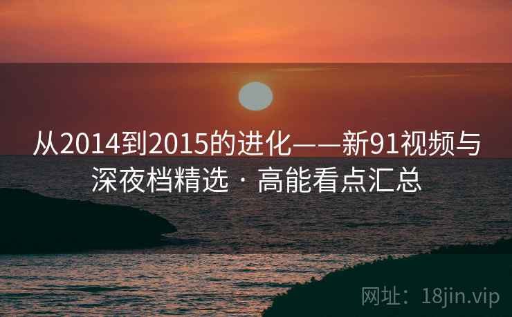 从2014到2015的进化——新91视频与深夜档精选 · 高能看点汇总